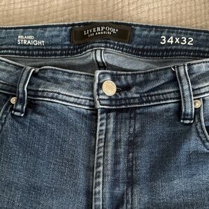 Liverpool Jeans Company Men's Straight Jeans - Dark Blue